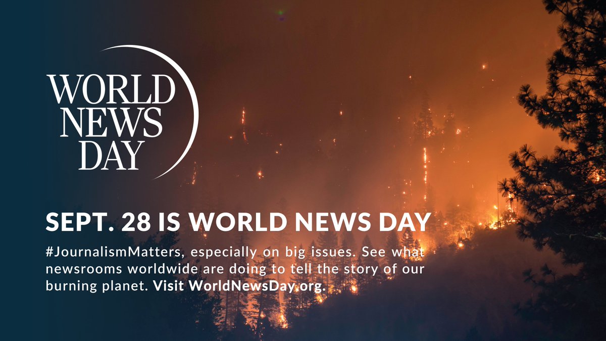 Today is #WorldNewsDay! 🌏 This year’s campaign is highlighting the vital role journalists have to play to inform the public of the growing global climate crisis. At IJNet, we’re doing our part to support your critical reporting. (Thread)