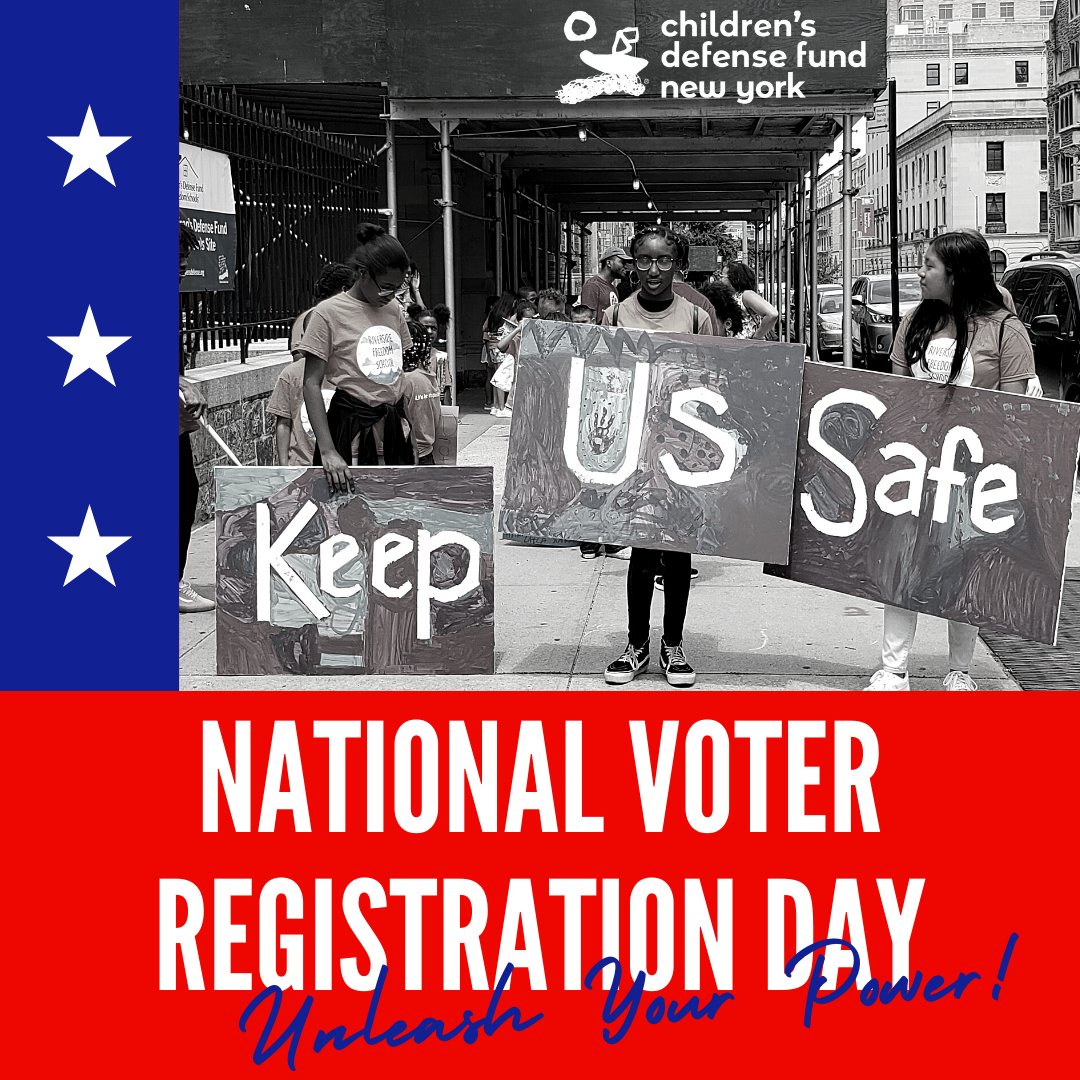 CDFNewYork's tweet photo. This #NationalVoterRegistrationDay & every day, all of us at Team @CDFNewYork remind ourselves of our civic duty to #VoteBecause our children are our future and they are watching! 🗳️
Check your voter registration & urge your communities to do the same: https://t.co/tLLFtbM4n7 ✅ https://t.co/d3jtsoSawJ