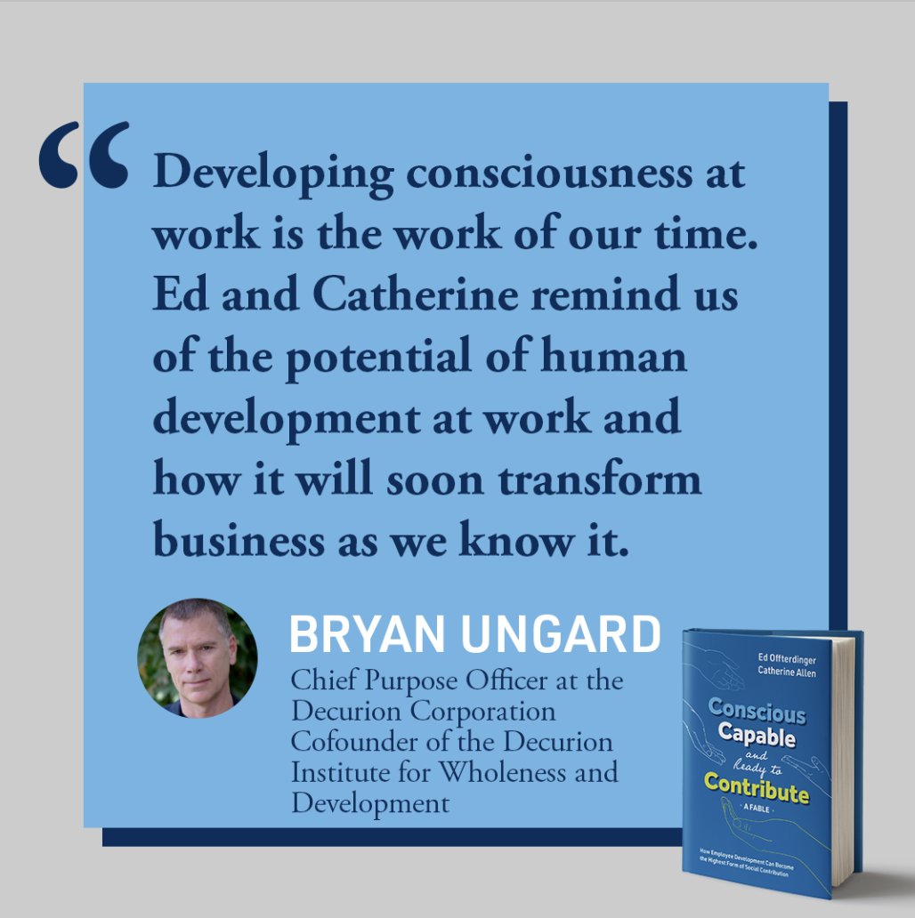 Brian Ungard was a powerful model and voice for human development and flourishing in the workplace. We were honored with his book endorsement. His contribution will continue to inspire and guide us. consciousandcapable.com
<a href="/ConsciousCap/">Conscious Capitalism, Inc.</a>