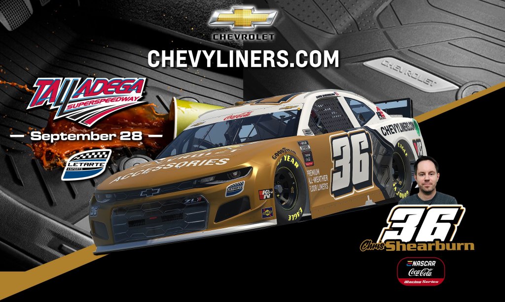 The ChevyLiners.com Camaro is ready for Round #17 at Talladega tonight.  

9e on: 
enascar.com/live/
youtube.com/watch?v=nuM6VT…

<a href="/SteveLetarte/">Steve Letarte</a> / <a href="/TeamChevy/">Chevrolet Racing</a> / <a href="/realVRS/">VRS</a> / <a href="/RGrafixx/">Raven Grafixx</a>