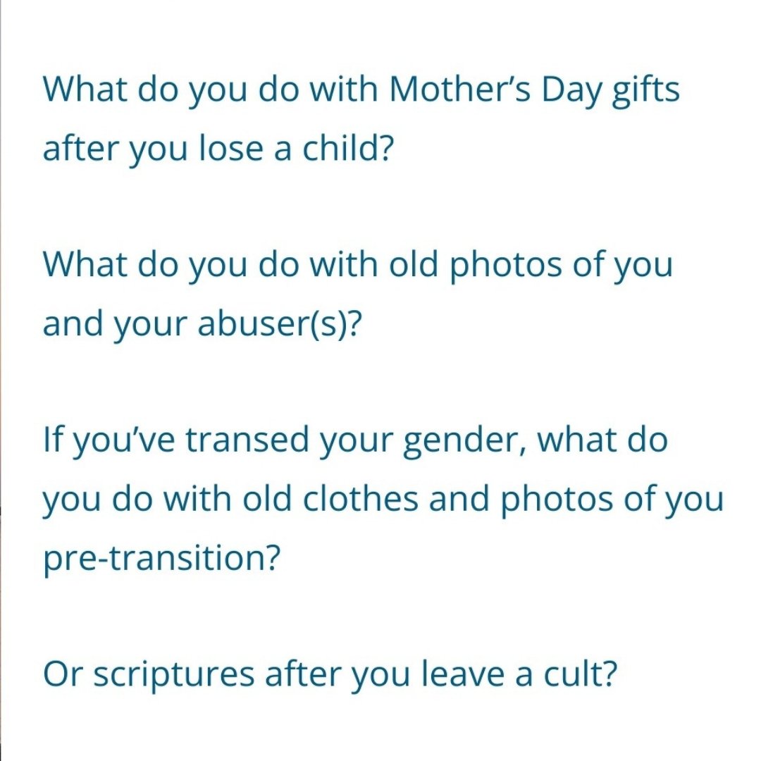 ExmoLiving's tweet image. Deciding what to do with all the "stuff" when major things in life happen is a lot
You can read about what our family does with stuff like this in the most recent article on our site, buff.ly/3CVN5Gn