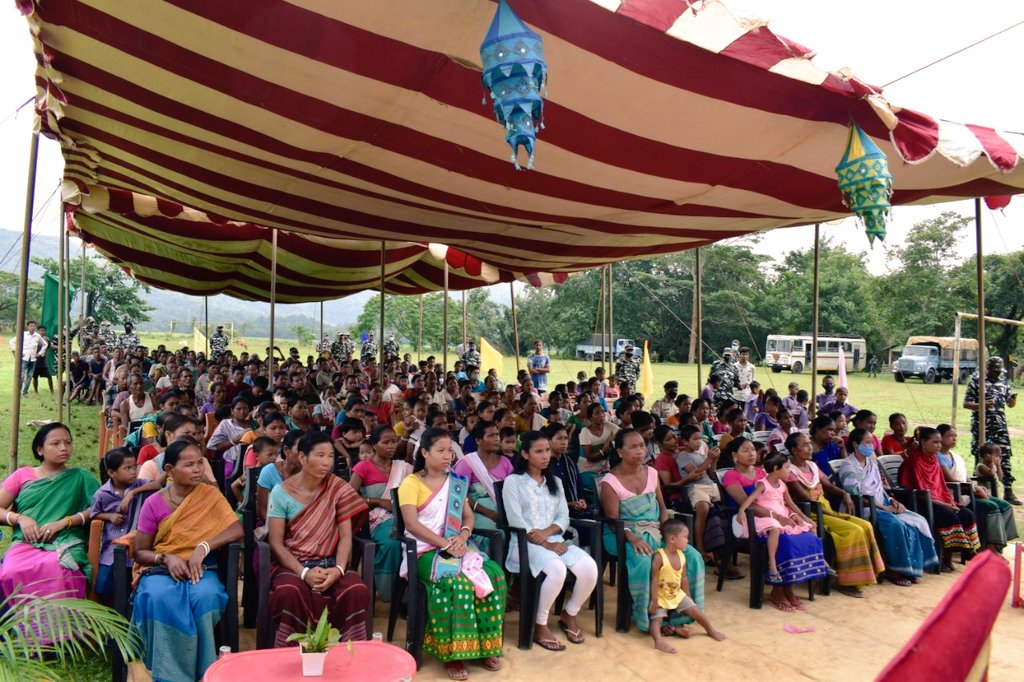 NesHqr's tweet photo. Road naming ceremony of #Shaheed CT Utpal Rabha of @209_CoBRA, organized by 120Bn, #CRPF and graced by chief guest, DC, #NorthGaroHills, R.P. Marak,IAS. #Maryr Utpal Rabha, made the ultimate sacrifice on 06/07/2018, while putting up a brave fight against the naxals in Jharkhand. https://t.co/uC4KPQyMBa