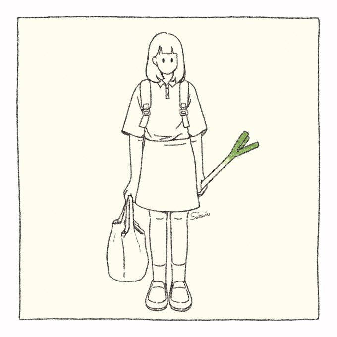 #イラスト #illustration
買い物。 