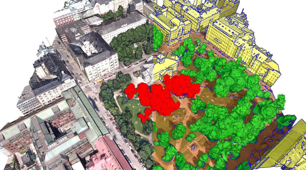 Working with 3D textured meshes? We created SUM, a benchmark dataset of Semantic Urban Meshes

We semi-manually classified a part of @Helsinki3D into six classes of common urban objects

Use it to test your own segmentation algorithms 

More details:
3d.bk.tudelft.nl/projects/mesha…