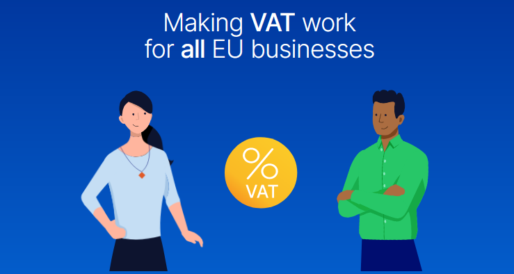 EuroCommerce's tweet photo. The EU needs a unified VAT solution. 
A #SingleVAT ID in Europe would bring more simplification, more compliance, more revenues, and less bureaucracy. 
To learn more, watch the video below and visit our new website ➡️ https://t.co/BGvlTbBb83

#SimplifyVAT #UnifiedVAT https://t.co/vkcfuRKxQJ