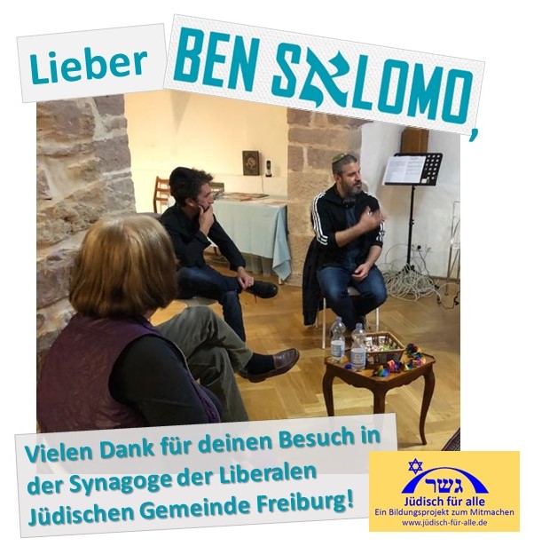 Judischfuralle's tweet photo. Lieber @Ben_Salomo , vielen Dank für deinen Besuch in der Synagoge der Liberalen Gemeinde #Freiburg #Judentum #Antisemitismus @2021JLID @Robert_Ogman https://t.co/yHoxTzL41i