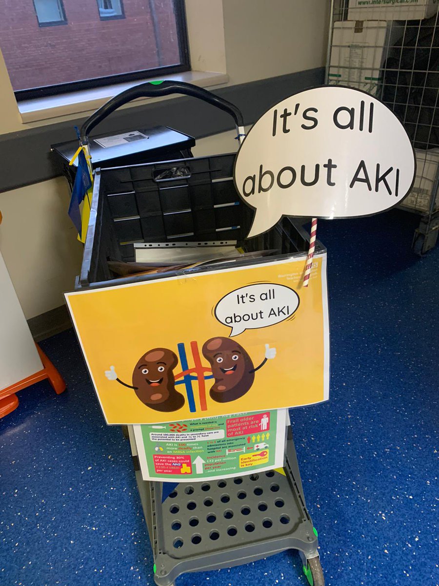 WHH_ACT's tweet photo. Early start for @BekkiHossbach this AM on Ward A6 with the roaming training! #AllAboutAKI #ThinkKidneys https://t.co/kqYBQyNJGG