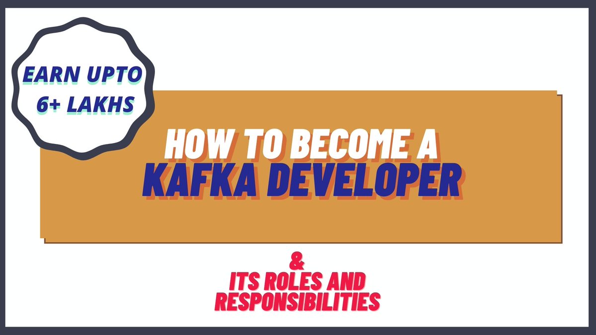 ramsolcorp's tweet image. Roles and Responsibilities of Kafka Developer Earn up to 6+ Lakhs as a fresher.

Video Link - youtu.be/J03DiX6HftI

#KafkaDeveloper #KafkaDeveloperJobs #DeveloperJobs #JobsinIndia #IndianJobs #Hiringnow #Openingsfor #Jobs2021 

This video will help fresher&apos;s &amp;amp; Needy