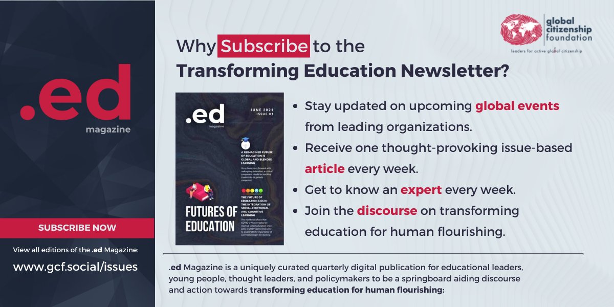CitizenshipFund's tweet photo. If you are an #educator, Here's why you should subscribe to the Transforming Education Newsletter!
SUBSCRIBE NOW to have the curated weekly newsletter in your email inbox! https://t.co/BHoXq16izF
#SDGs #SDG4 #SDG4pt7 #GlobalGoals #EdMag #GCF https://t.co/CUZXeTENUb