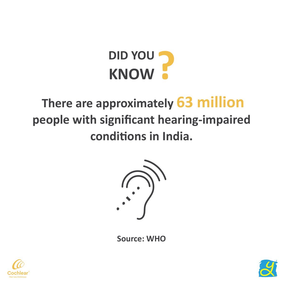 weareyuvaa's tweet photo. Yuvaa proudly supports the Cochlear Foundation’s ‘Achieve Anything Program’ . We aspire to remove hearing loss as a barrier to a quality education and life’s opportunities so all young people can gain an education and realise their full potential. 
 #AchieveAnythingProgram https://t.co/dz5sIhB4wi