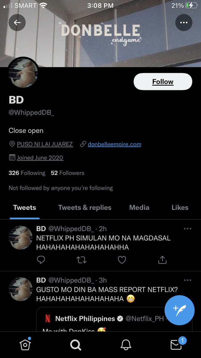 DonatoAndKisses's tweet photo. hi, @Netflix_PH. just wanted to let you know that the fans of “d0nbelle” who are trying to request for them to be featured on Netflix tried to “report” and “boycott” your streaming service and accounts simply for adding Walwal to the movie list and for tweeting about DonKiss. https://t.co/aX2M1HawdG