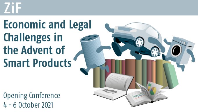 ZiF_Bi's tweet photo. Hybrid is the new normal: The opening conference of the new research group on #smartproducts continues with a panel on consumer acceptance &amp; a keynote on AI Liability &amp; the Ideologies of Traditional Law and Economics by @mireillemoret @Radboud_Uni: https://t.co/VvMTqzYEte https://t.co/yfqa7sVvGs