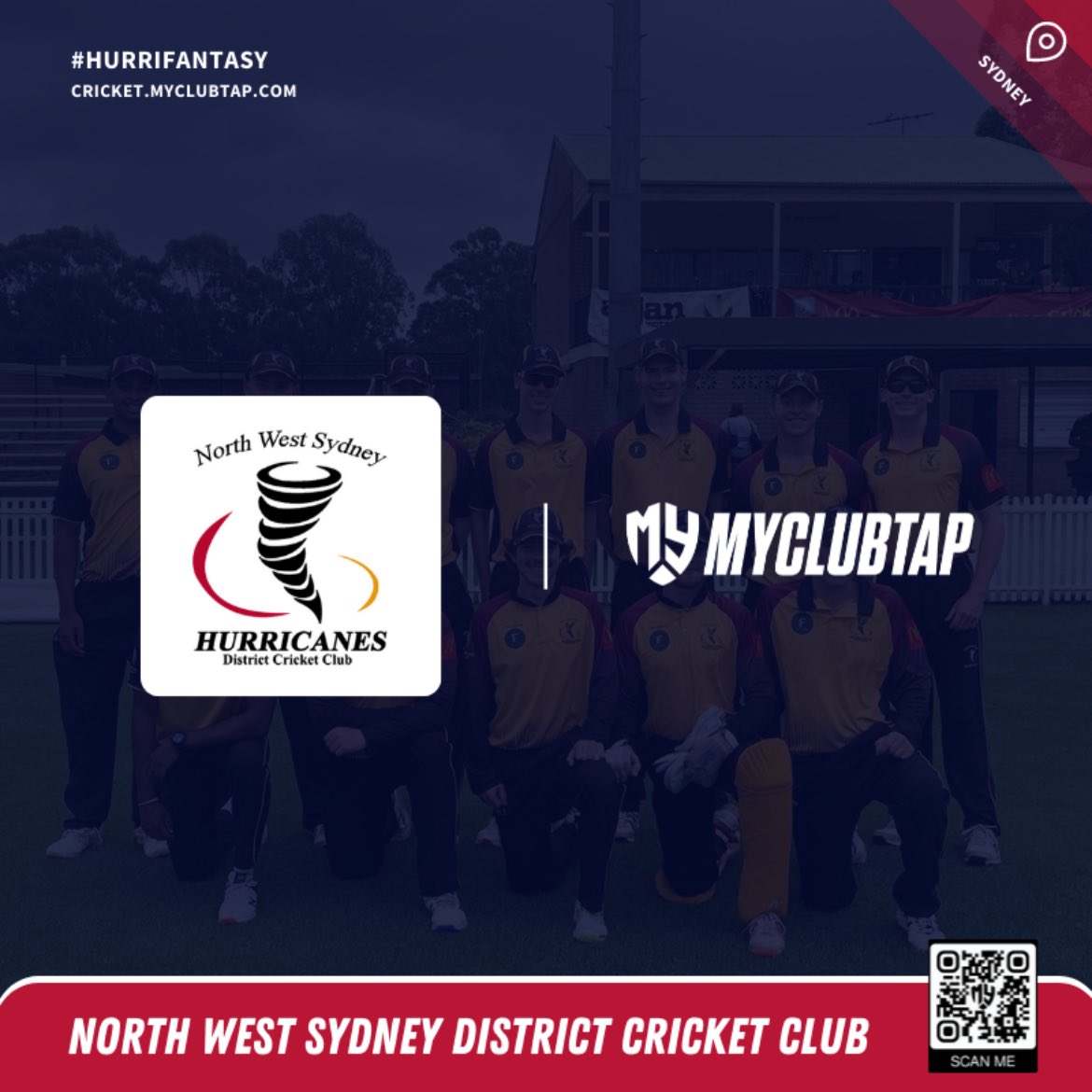 myclubtap's tweet photo. We are happy to welcome @nwshurricanes to MyClubtap family.

Play #HurriFantasy now on https://t.co/O6UtTWUEdC or Scan QR code to get started!

#myclubtap #nnorthwestsydneycc #cricket #fantasy #fantasycricket #fantasyleague #cricketclub #sydney https://t.co/EQlUvtAef5