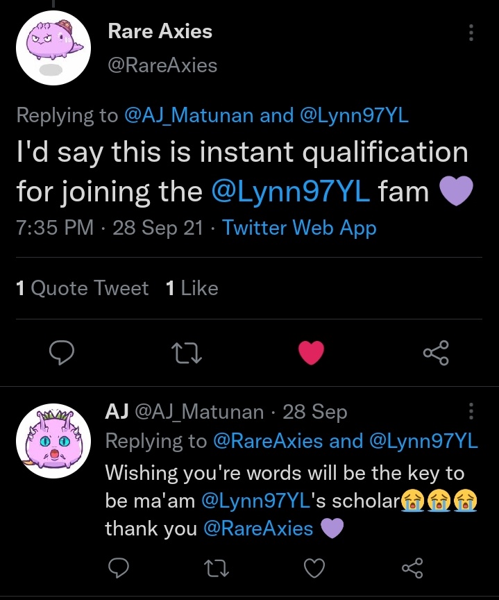 AJ_Matunan's tweet photo. @Lynn97YL @Lynn97YL listen to @RareAxies please🤣 https://t.co/IsfJtot8NC