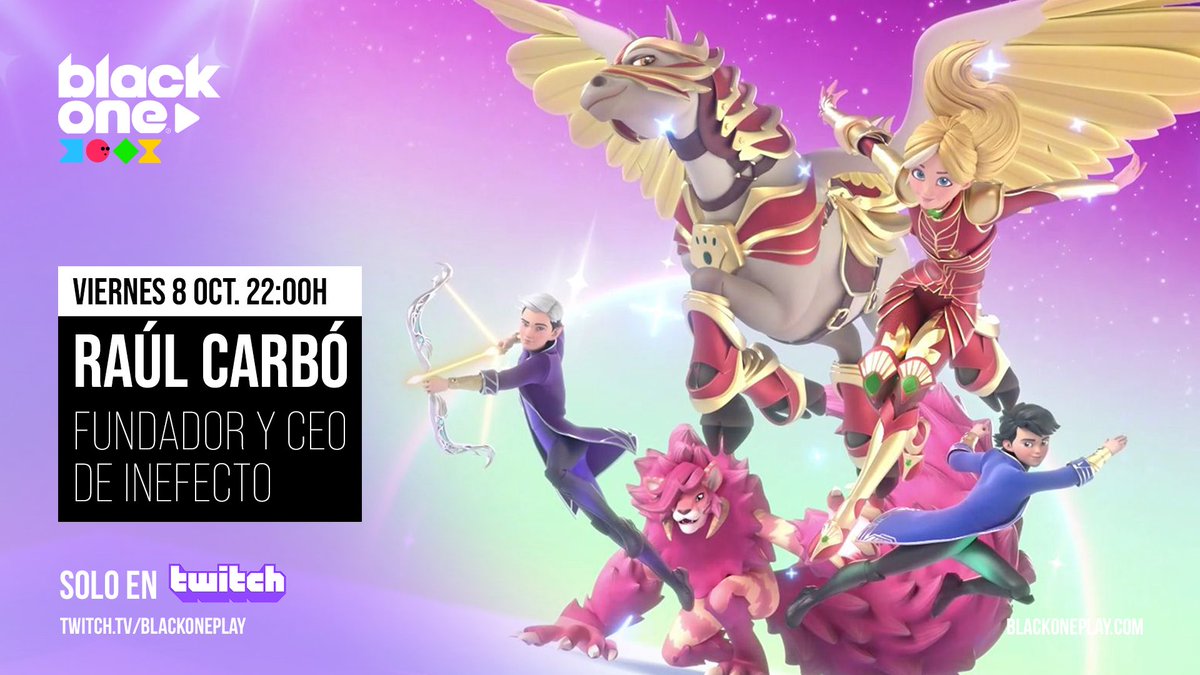 Este viernes 8 de Octubre a las 22:00h de Madrid entrevista con el fundador y CEO de In Efecto Raul Carbo Perea en twitch. No os lo podeis perder. Twitch.tv/blackoneplay #3d #3Danimation #3dart