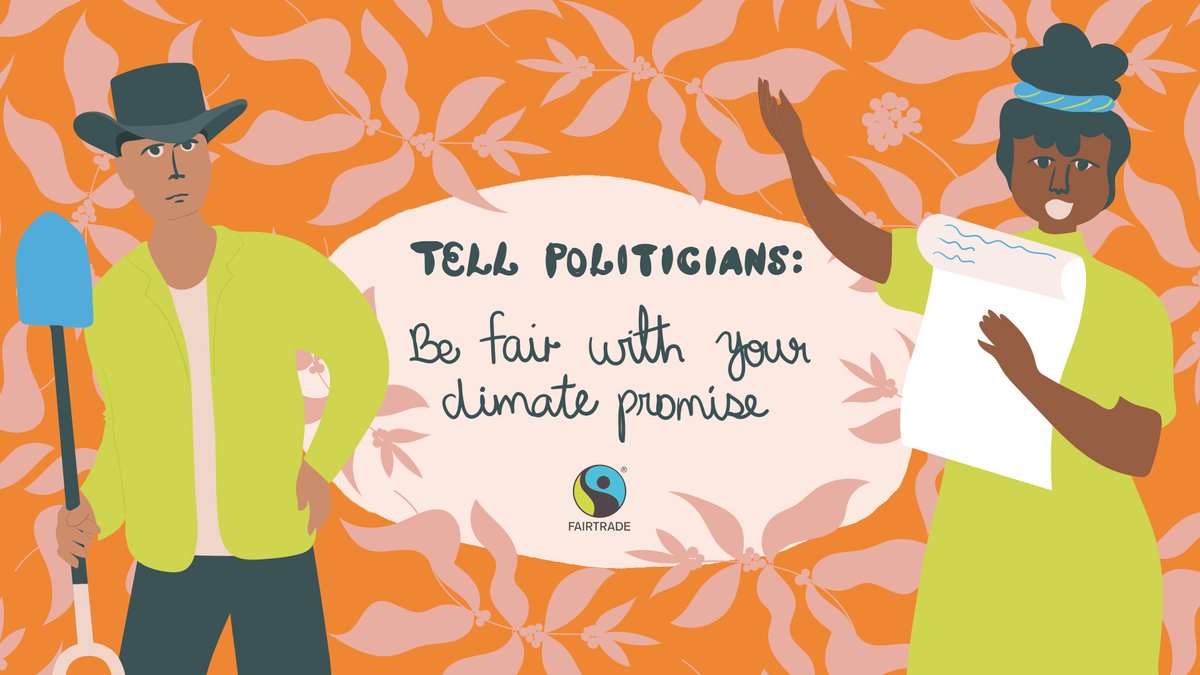 FairtradeUK's tweet photo. 📣 Sign the petition: 1.8 million Fairtrade farmers are asking governments to be fair with their $100bn climate promise.

Sign to support farmers around the world, facing the effects of climate change.

Let's make governments listen 👉 https://t.co/zKbInDWCr2

#BeFairCOP26 #COP26 https://t.co/ABKZQovo92