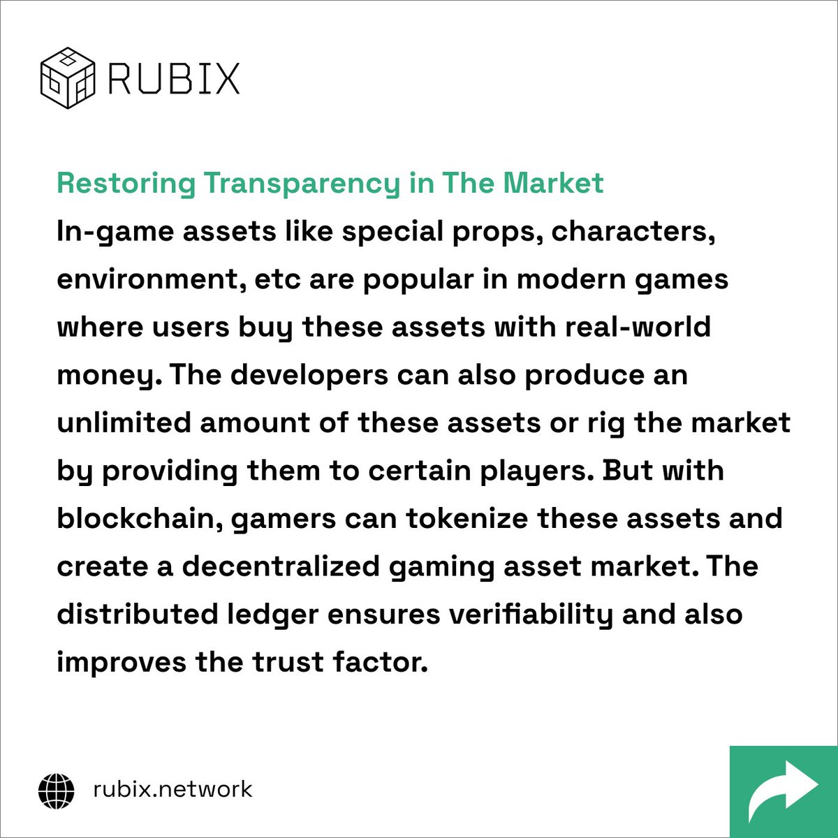 rubixnetworkinc's tweet photo. #Blockchain now changing the gaming space as well. Web 3.0, and other blockchain-based applications, are changing how millions of gamers play games and experience gaming content. https://t.co/NAEA4QPsOU