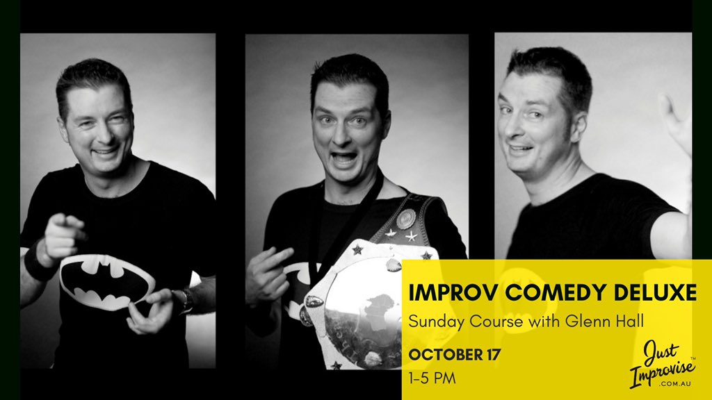 LAST COURSE FOR THE YEAR! 

Improv comedy deluxe - Sunday course! 🤩

 For you who want to learn Improv comedy! I've packed it with all the golden bits from the world of Improv Comedy that you are going to LOVE!

October 17, 1-5 pm. 

Email me at info.justimprovise@gmail.com