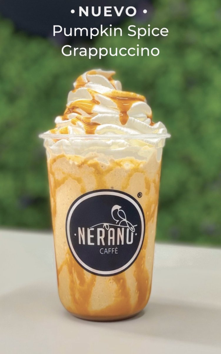 ¡Nuevo Grappuccino! 

En Nerano Caffè les ofrecemos el #PumpkinSpice Grappuccino.