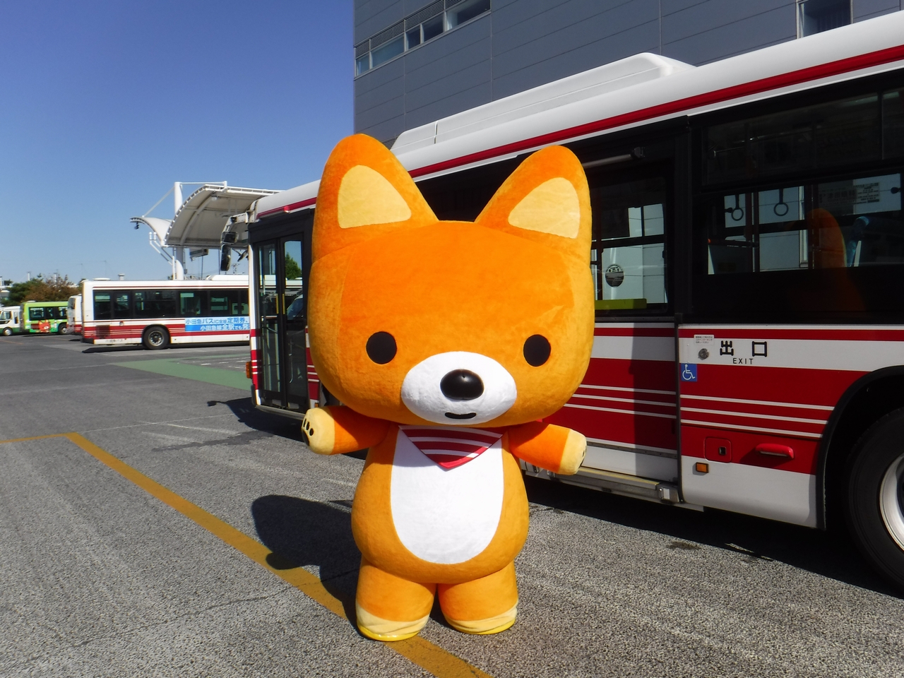 大好き キャラクターリスト 公式 大好き キャラクターリスト 今日の登録キャラクター紹介 東京から きゅんた バスに乗る人とやさしくふれあうキャラクター お客さまを待ち 目的地まで安全にご案内する小田急バスのマスコット