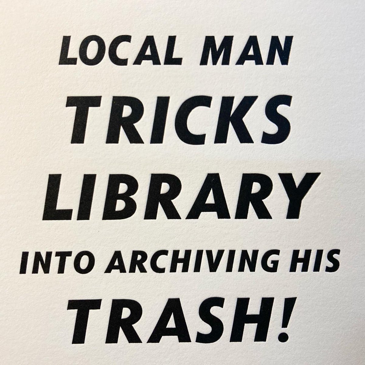 TLinotypist's tweet photo. Please support your local public library!!! #letterpress #linotype #library #specialcollections #archives #localpubliclibrary #providence #ppl #updikecollection #danielberkeleyupdike #facebookisevil Cast in 9pt Caledonia and Italic and 24, 30, and 48pt Tempo Heavy Italic https://t.co/TH9WavUNWm