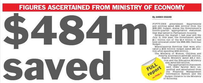 The claim  of  a  “saving”  of  $484m  clearly shows  that  a  fair  portion of  government  activities planned  and  budgeted  for  2020-2021  financial  year,  were  not  implemented.
#Fiji #FijiPol #FijiNews