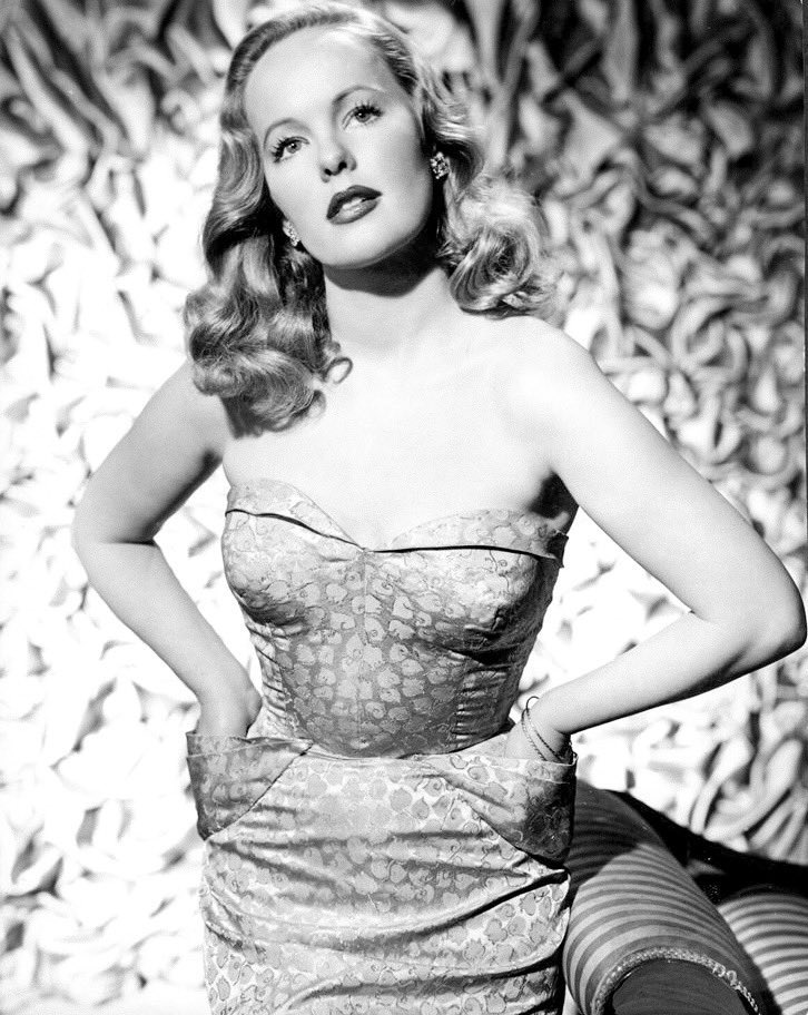 Peggy Cummins in a publicity photo for Your Money or Your Wife (1960). pic....