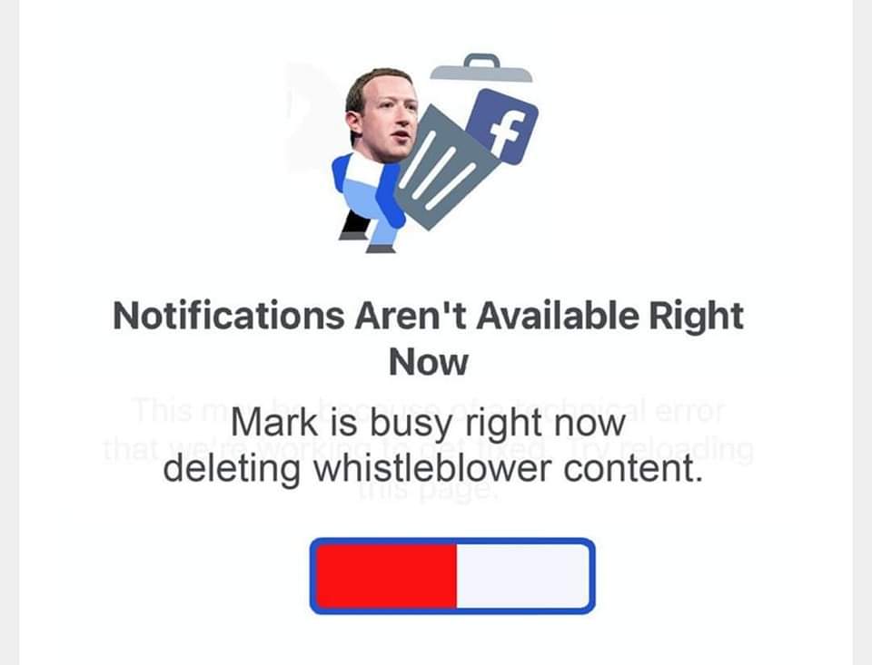 aEnigmaticSoul's tweet photo. Fb down again. Wonder what's going on... Hmmm?? #facebookdown #facebookwhistleblower WHAT IS GOING ON With FB https://t.co/BhQ5QPC7Qg