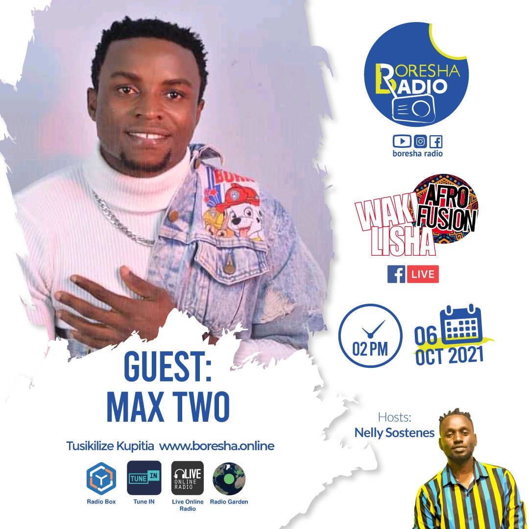 BoreshaRadio's tweet image. LEO KWENYE @afrofusion_tanzania  1. TUTAKUWA NA @FranciscaMboya TUKIJADILI SIKU YA MTOTO WA KIKE DUNIA 

2. PIA #MAXTWO ATAELEZA CHANGAMOTO ZA WASANII CHIPUKIZI