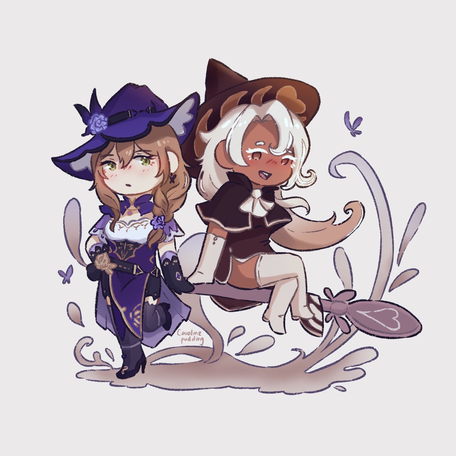 Caroline on Twitter "Genshincookietober! Lisa and latte cookie (2