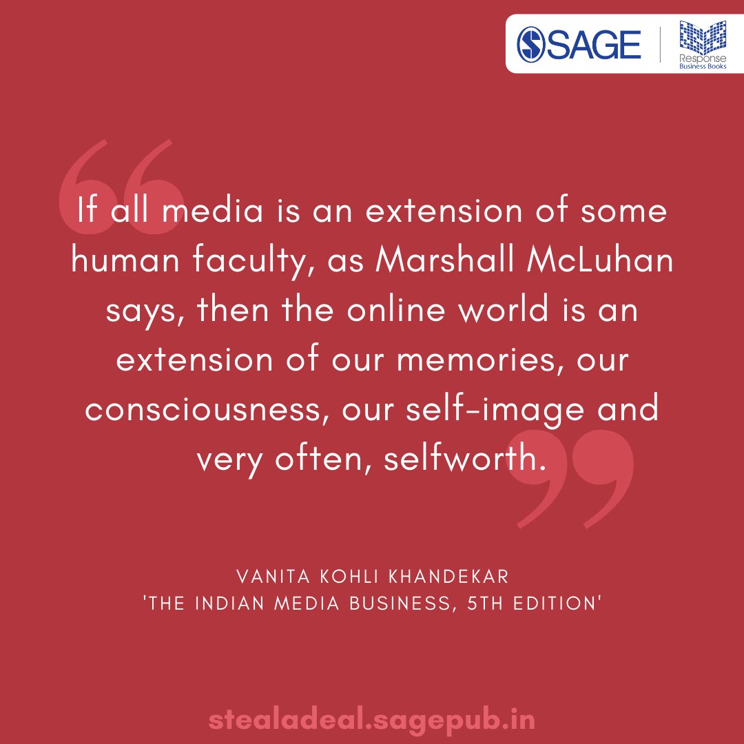 SagePubIndia's tweet photo. The 5th edition of ‘The Indian Media Business: Pandemic and After’ takes you through the current trends, history, business dynamics and regulation in media, and provides a glimpse into the future of each of these segments.
➡️https://t.co/EIbCfzvGMU
#SAGEResponse @vanitakohlik https://t.co/7y8deWUN2r