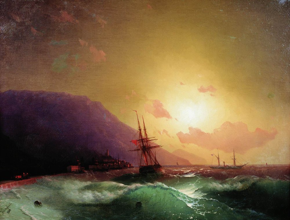 aivazovski_art's tweet photo. Near coast of Yalta, 1864 #ivanaivazovsky #romanticism https://t.co/3h6bT5T5ME