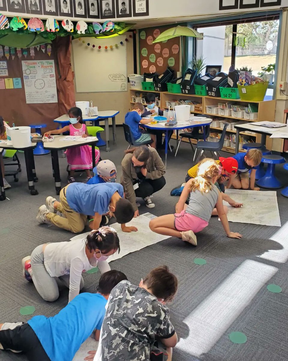 Introduced my kiddos to this incredible ancient technology today called a map. 🗺

Sufficient to say their mind was blown 🤯

<a href="/oakparkusd/">Oak Park USD</a> <a href="/OakHillsCoyotes/">Oak Hills</a> #OPShares #OHESCoyotes #TeamOPUSD