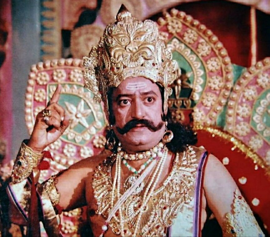 AskAnshul's tweet photo. Arvind Trivedi, who played the role of Ravan in Ramayan, passed away in Mumbai last night. He was 82 years old. Om Shanti. https://t.co/09jTjRApuu
