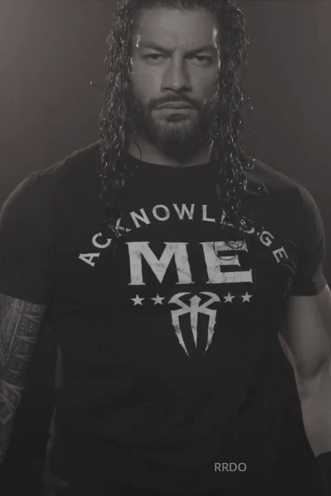 roman reigns acknowledge me logo