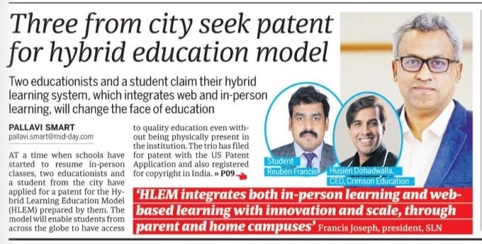 Francis_Joseph's tweet photo. More about Hybrid Learning Education Model for the education system to adopt,which differentiates what can be done by schools online & in-person through parent & home campuses. Time to evolve with newer education models & India takes the lead by #HLEM
@EduMinOfIndia @dpradhanbjp https://t.co/48GtpHqd8M