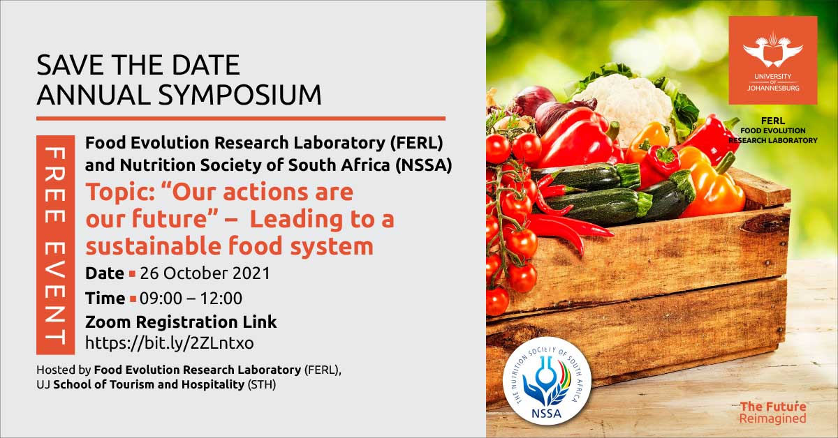 SAVE THE DATE!
Upcoming FERL &amp; NSSA Annual Symposium                                      
Theme:“Our actions are our future”- Leading to a sustainable food system. This theme was created from the themes of: World Food Day and The National Nutrition Week.
bit.ly/2ZLntxo