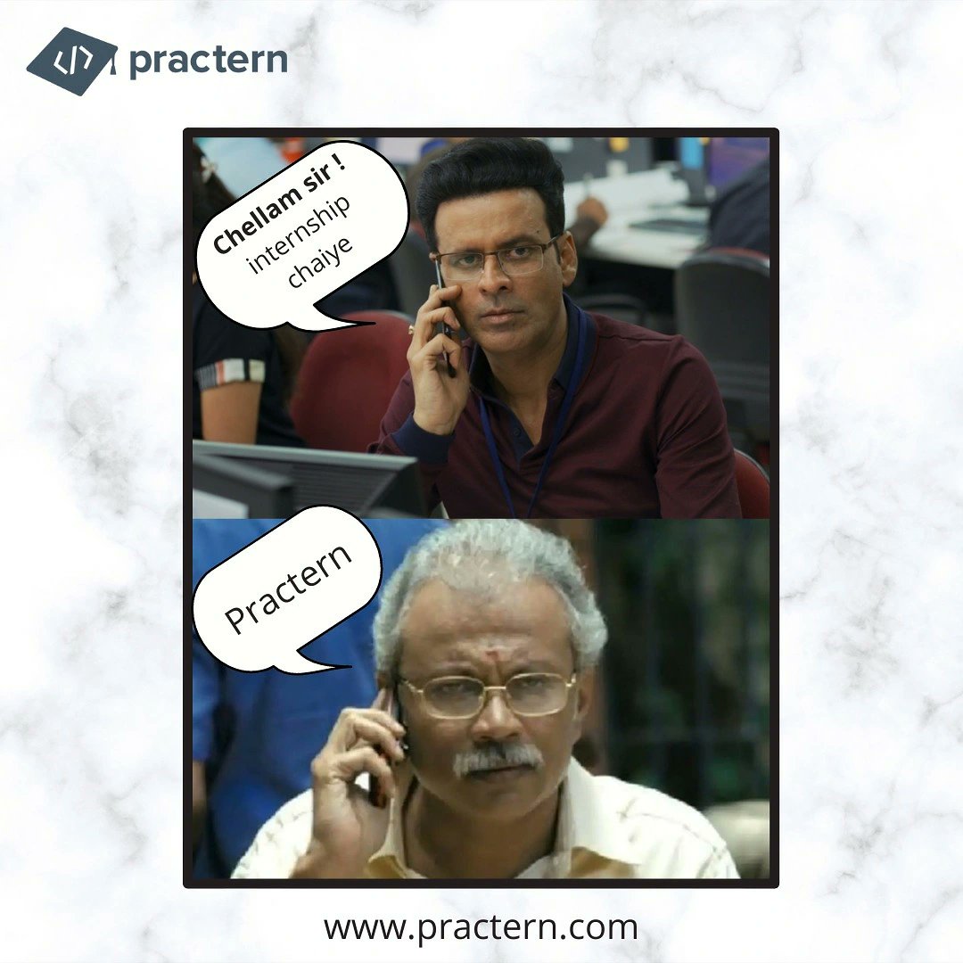 practern's tweet photo. Practern strives to show you the path to get best internship and learning opportunities while working with global startups / companies.

Earn upto ₹70,000 stipend from Practern partner organisations.

#practern #chellam #internship #practernship  #globalinternship  #codinglife https://t.co/ndEmqhLJRS