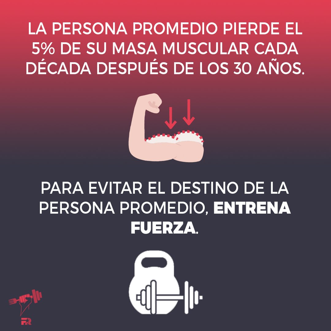 En ausencia de un estímulo adecuado, la masa muscular se atrofia con la edad, y lo mismo ocurre con los huesos.
El entrenamiento de fuerza es el hábito más importante para revertir este proceso.
