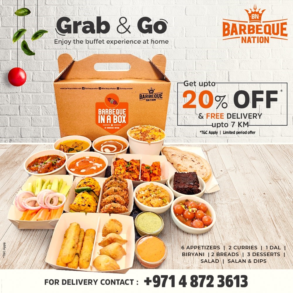 bbqndubai's tweet photo. Bring a new buffet experience home to enjoy your favourite kebabs, curries, biryani, desserts &amp; more with your family &amp; friends. For Delivery / Takeaway call now: +97148723613 https://t.co/mJdXccXpcy