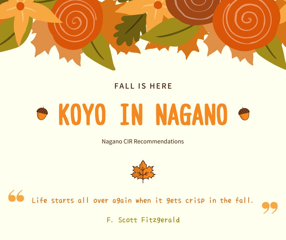 CirNagano's tweet photo. 秋が来ました！

長野の素敵な紅葉をエンジョイできる3つのおすすめスポットをご覧ください：

#長野 #秋 #秋季 #彩 #紅葉 #上高地 #戸隠 #清水寺 https://t.co/LRdO6Mh5Sa