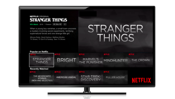 19/ Last image: Here's what Netflix's home screen looks like with ZERO thumbnail artwork.