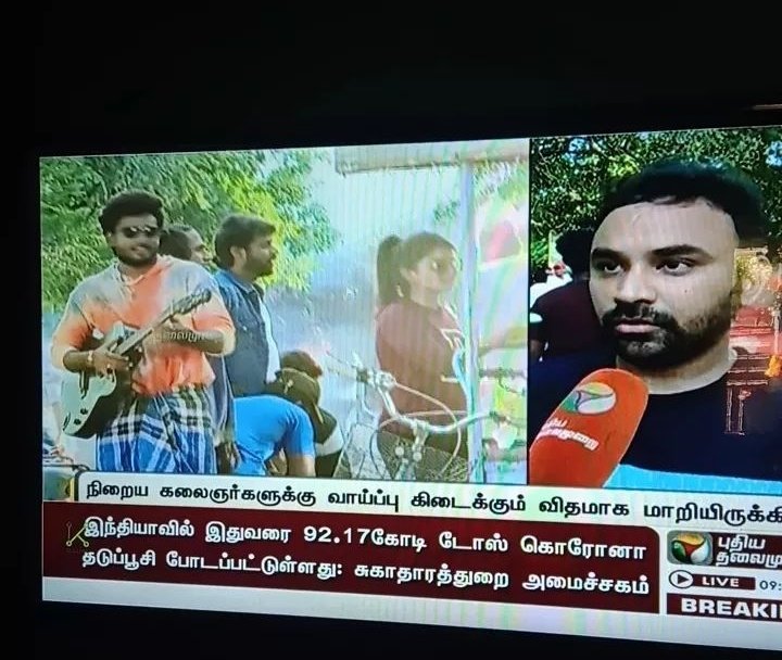 EbenezerAbisha's tweet photo. He is creating the vibes ...
That a person from without musicals background..can create Tornado in the music Field...
.
Music Industry is going to hit With the Torando  named " SAM VISHAL "
PROUDEST MOMENT for #Samieans..
Prefect..That POSITIVITY unna lift panum
#SamVishal https://t.co/GBWKzNYPrU