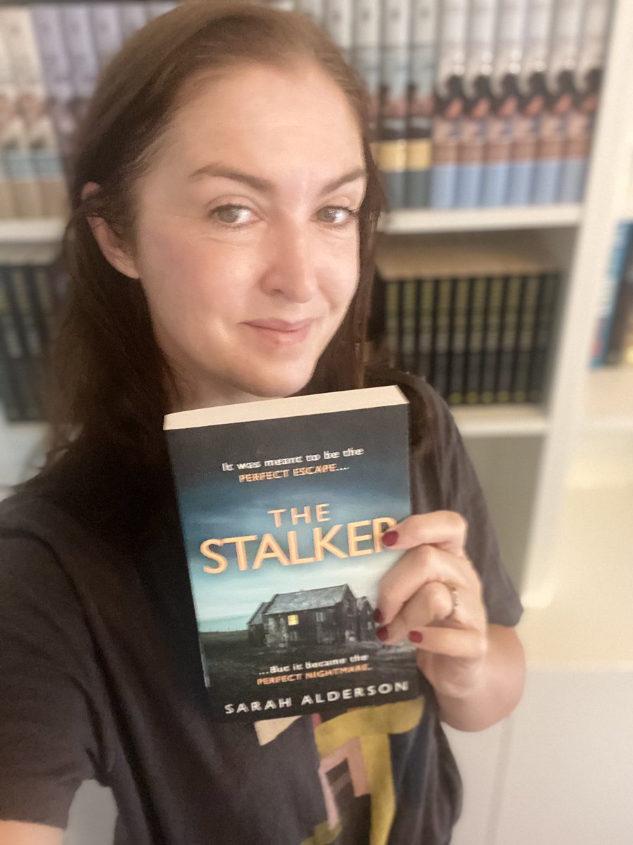 sarahalderson's tweet photo. And here is another reminder that my new book is out today in the US and it’s pretty good and you should all rush out and buy it. #thestalker @Harper360 #iwritestuff #author #screenwriter https://t.co/TswqhBrmvX