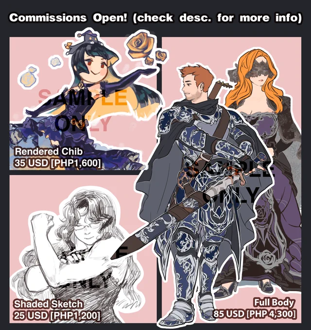 Recovering from my recent hospitalization, I think I'm good enough to open comms again :') I need to earn again since it was so costly...

I'm opening emote commissions now as well!

*Accepting payments via Paypal/GCash

ToS: https://t.co/zplsNjg68i 