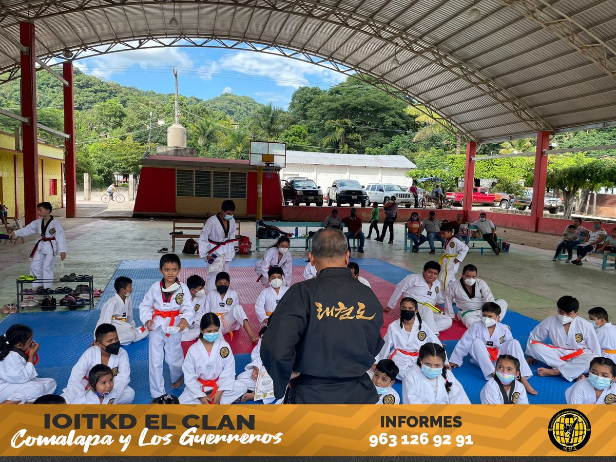 IOITKD's tweet photo. 💛🖤 🥋 🖤💛

Con gran éxito se realizó los exámenes de grados a los atletas de las escuelas El Clan Los Guerreros y Comalapa, esto en la Colonia Río Guerrero, Mpio. de Amatenango de la Frontera. 

#Chiapas #Taekwondo #FelizMiércoles #Miércoles https://t.co/ZejAU5Fifc