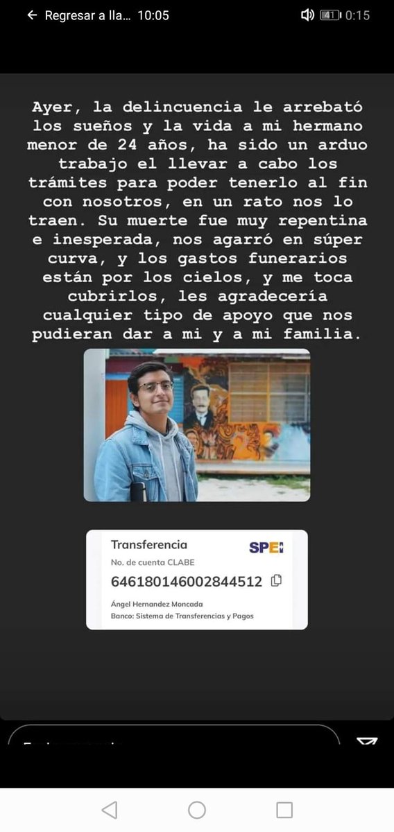 SerchRincon's tweet photo. El colega Daniel Moncada de 24 años perdió la vida durante un asalto (no tenemos más información), el lunes en Ecatepec, Edomex. Su familia pide nuestro apoyo para los gastos funerarios.  Dejo los datos bancarios. QDE. 😢😡😡😡 https://t.co/xtNCInz8dI