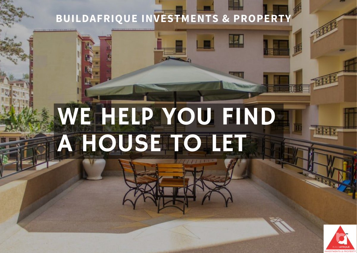 Looking for Property to Let?

Make an inquiry with us today on:
Telephone No: 0113368002/ 0757340731
Email: investments@buildafrique.com
Or visit our website at: lnkd.in/dShd9n9R

#AskAnyPropertyToLet
#buildafriqueinvestments&amp;propertyltd
#propertytolet
#realestatekenya