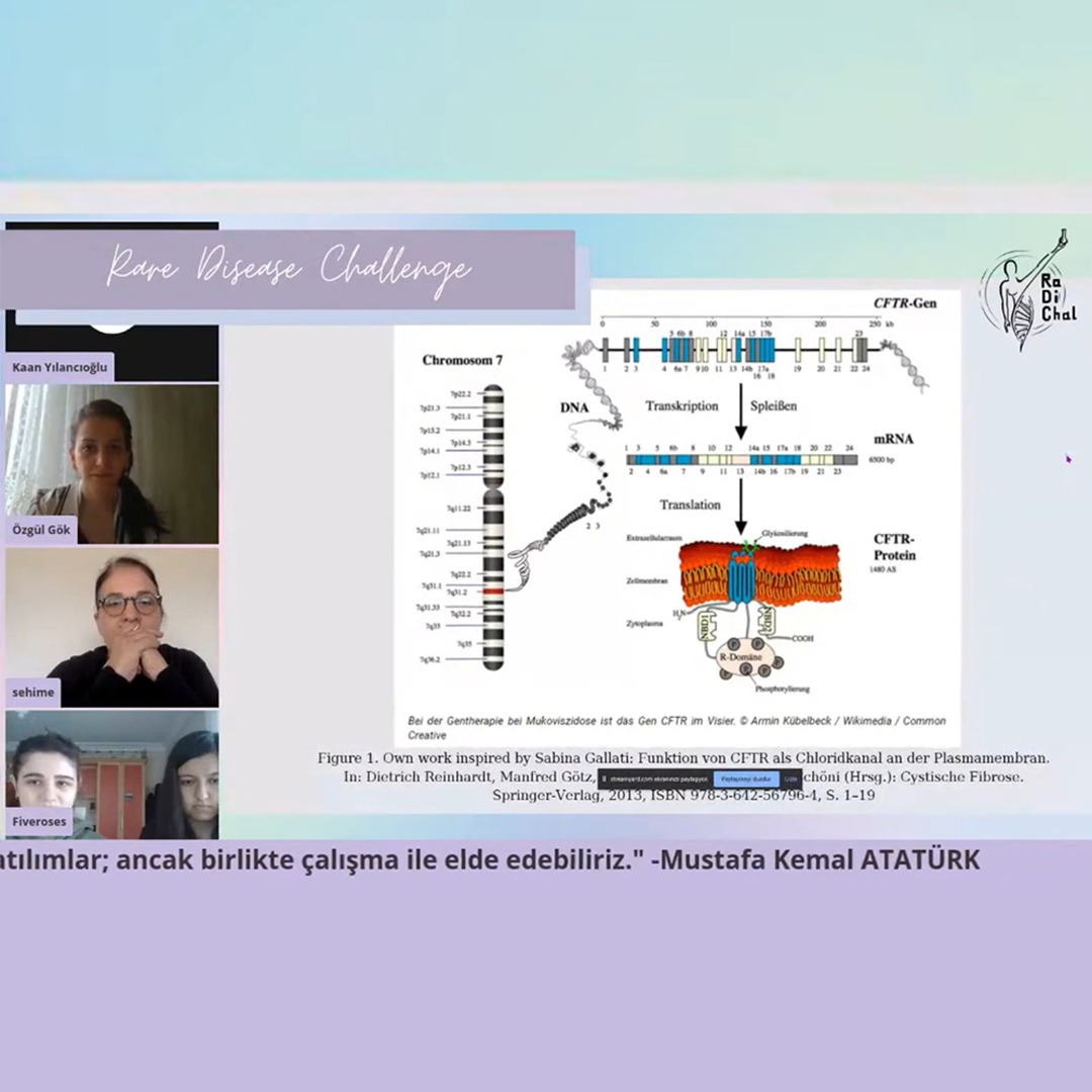 Nadir hastalık sahibi kimseler için genetik tedaviler tasarlamak ve sosyal farkındalık oluşturmak üzere lisans ve lisansüstü öğrencilerinin buluştuğu Global Üniversite Öğrencileri arası Nadir Hastalıklar Genetik Tedavi Proje Yarışması -RaDiChal (Rare Disease Challenge)'da