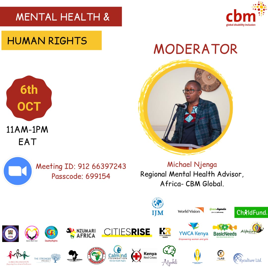 Speak Mind Love Foundation. (@sml_kenya) on Twitter photo Don't miss out on this very important conversation, where we will explore mental health and human rights, today the 6th October, 2021 from 11:00AM .<a href="/MOHmentalhealth/">Mental Health Kenya</a> .<a href="/qualityrightske/">QualityRightsKE</a> <a href="/youth4MHKenya/">youthformentalhealth.ke</a> .<a href="/GikonyoMaureen/">Maureen Gikonyo</a> .<a href="/nzumariafrica/">NZUMARI AFRICA</a> <a href="/SML_kenya/">Speak Mind Love Foundation.</a> <a href="/grace_sybille/">G.W</a> lshtm.zoom.us/j/91266397243?… Don't miss out on this very important conversation, where we will explore mental health and human rights, today the 6th October, 2021 from 11:00AM .<a href="/MOHmentalhealth/">Mental Health Kenya</a> .<a href="/qualityrightske/">QualityRightsKE</a> <a href="/youth4MHKenya/">youthformentalhealth.ke</a> .<a href="/GikonyoMaureen/">Maureen Gikonyo</a> .<a href="/nzumariafrica/">NZUMARI AFRICA</a> <a href="/SML_kenya/">Speak Mind Love Foundation.</a> <a href="/grace_sybille/">G.W</a> lshtm.zoom.us/j/91266397243?…